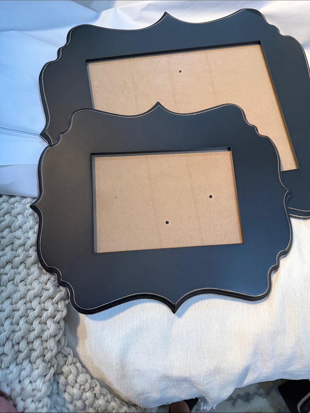Hobby Lobby Black Scalloped Wall Picture Frame bundle
